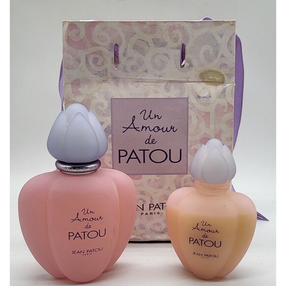 RARE DISCONTINUED UN AMOUR DE PATOU BY JEAN PATOU 2.5/1.7 oz Perfume/Lotion 90%